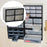 Crofta Drawer Storage Cabinet Organizer Home Container for Small Items Beads Screws 4 drawers