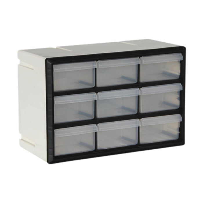 Crofta Drawer Storage Cabinet Organizer Home Container for Small Items Beads Screws 9 drawers