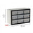 Crofta Drawer Storage Cabinet Organizer Home Container for Small Items Beads Screws 9 drawers