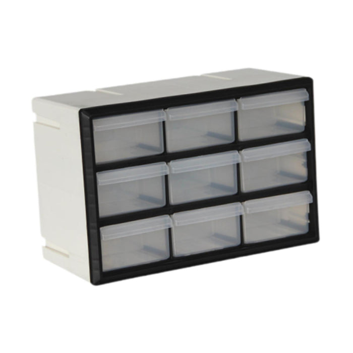 Crofta Drawer Storage Cabinet Organizer Home Container for Small Items Beads Screws 9 drawers