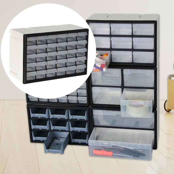 Crofta Drawer Storage Cabinet Organizer Home Container for Small Items Beads Screws 30 drawers