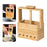 Crofta Meatball Dispenser Tool Bamboo Meatball Making Tool for Household BBQ Burger Dia 15mm 5 Holes