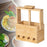 Crofta Meatball Dispenser Tool Bamboo Meatball Making Tool for Household BBQ Burger Dia 20mm 4 Holes