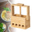 Crofta Meatball Dispenser Tool Bamboo Meatball Making Tool for Household BBQ Burger Dia 25mm 4 Holes