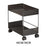 Crofta Metal Rolling Cart Multipurpose Mobile Rolling Cart for Kitchen Hotel Office L