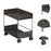 Crofta Metal Rolling Cart Multipurpose Mobile Rolling Cart for Kitchen Hotel Office M