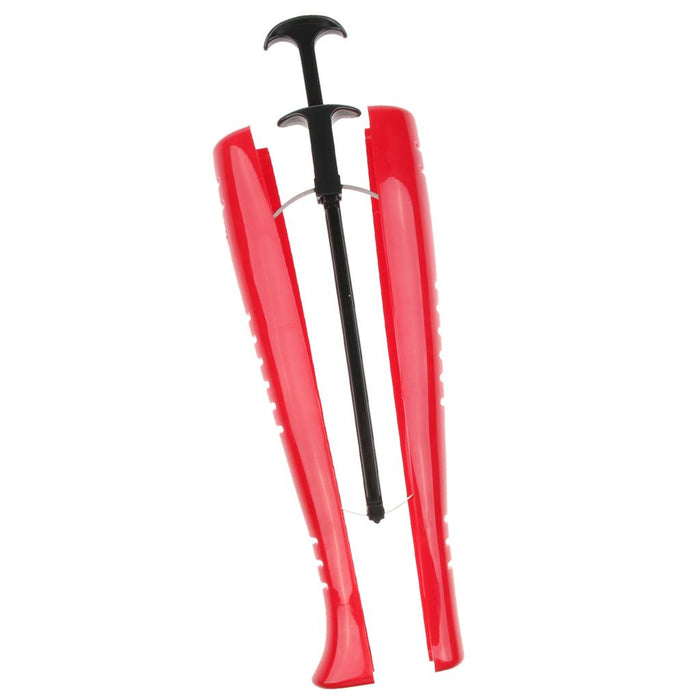 1pc Women Ladies Boot Shoe Stretcher Tree Shaper With Handle Automatic Red