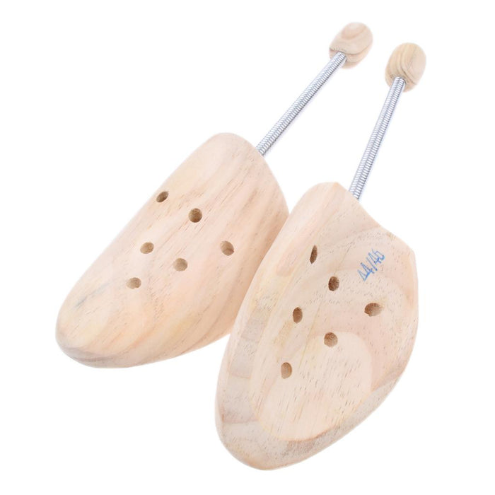 1 Pair Coil Spring Shoe Shapers Stretcher Cedar Wood Shoe Tree Unisex Large