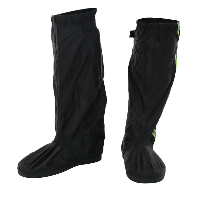 Waterproof Anti Slip Rain Shoe Covers for Motorcycle Hiking Boot XL Black