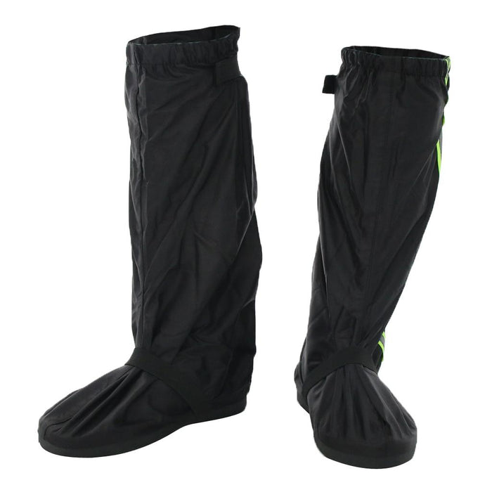 Waterproof Anti Slip Rain Shoe Covers for Motorcycle Hiking Boot XL Black