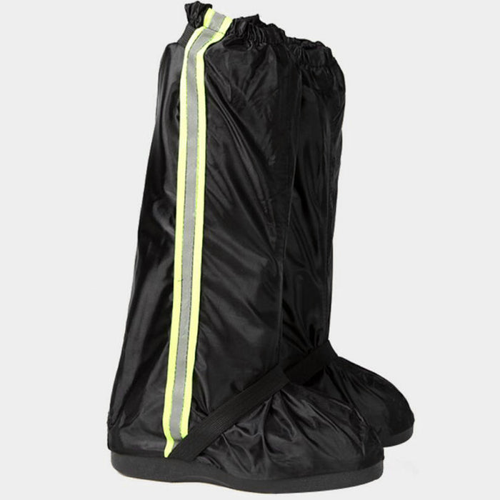 Waterproof Anti Slip Rain Shoe Covers for Motorcycle Hiking Boot XL Black