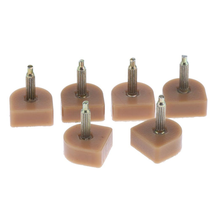 3 Pairs High Heel Plates Shoe DIY Repair Tip Replacement 14x14mm Apricot