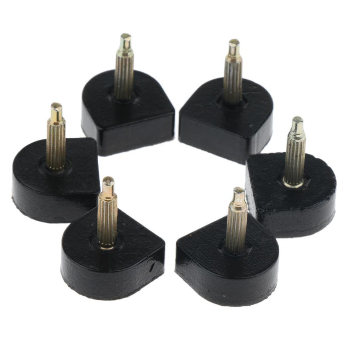 3 Pairs High Heel Plates Shoe DIY Repair Tip Replacement 15x18mm Black