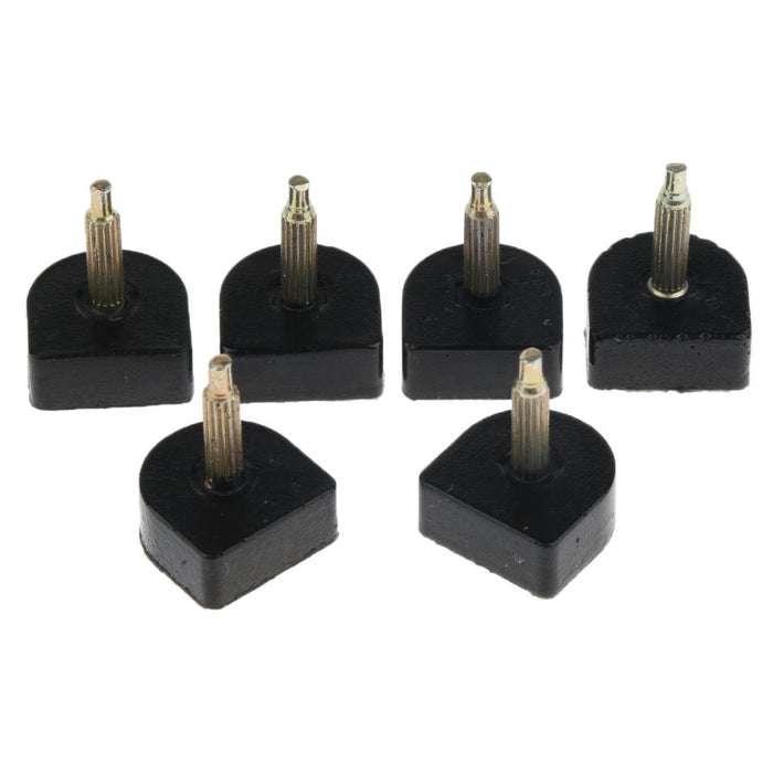 3 Pairs High Heel Plates Shoe DIY Repair Tip Replacement 15x18mm Black