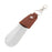 Stainless Steel Shoe Horn with Keychain Classic Travel Shoehorn Lifte Brown