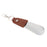 Stainless Steel Shoe Horn with Keychain Classic Travel Shoehorn Lifte Brown