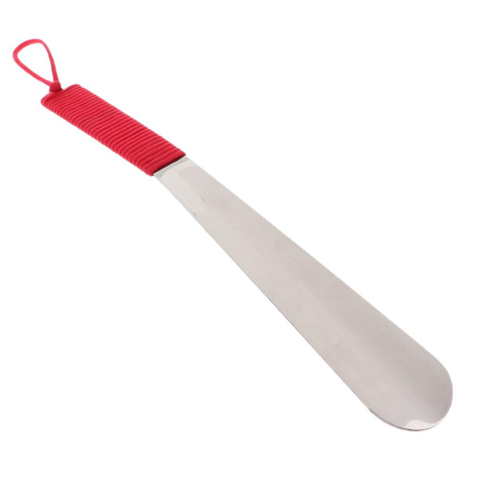 Stainless Steel Shoehorn with Paracord Long Handled Shoehorn Unisex Red