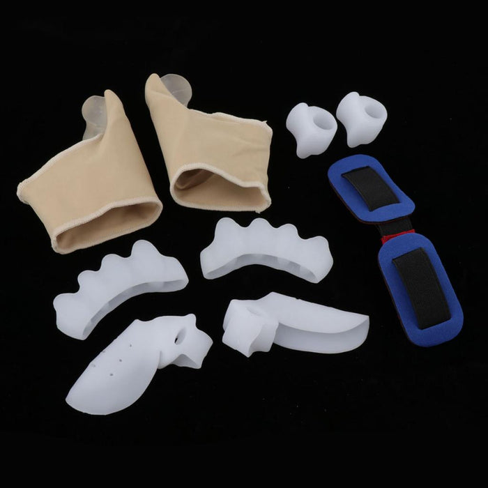 1 Set Gel Toe Separator Kit Spacers Hammer Toe Bunion Corrector Unisex