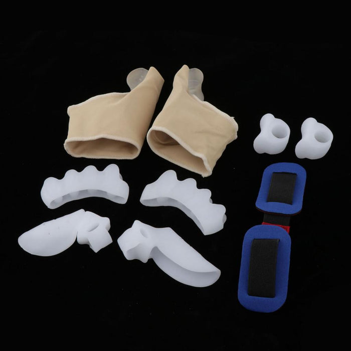 1 Set Gel Toe Separator Kit Spacers Hammer Toe Bunion Corrector Unisex