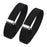 2 Pieces Fashion Mens Shirt Sleeve Holder Elasticated Armbands Women Black