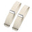 2 Pieces Fashion Mens Shirt Sleeve Holder Elasticated Armbands Women White