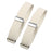 2 Pieces Fashion Mens Shirt Sleeve Holder Elasticated Armbands Women White