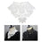 Womens Lace Fake Collar False Collar Elegant for Shirt Fancy Dress Sweater White