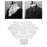 Womens Lace Fake Collar False Collar Elegant for Shirt Fancy Dress Sweater White