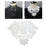 Womens Lace Fake Collar False Collar Elegant for Shirt Fancy Dress Sweater White