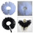 Women Tulle Ruffle Collar Halloween Costume Accessory Shawl Lapel Detachable Black