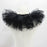 Women Tulle Ruffle Collar Halloween Costume Accessory Shawl Lapel Detachable Black