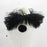 Women Tulle Ruffle Collar Halloween Costume Accessory Shawl Lapel Detachable Black