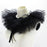 Women Tulle Ruffle Collar Halloween Costume Accessory Shawl Lapel Detachable Black