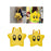 Yellow Star Backpack Cute Stylish Funny Creative Backpack for Teens Students 33x12x38cm