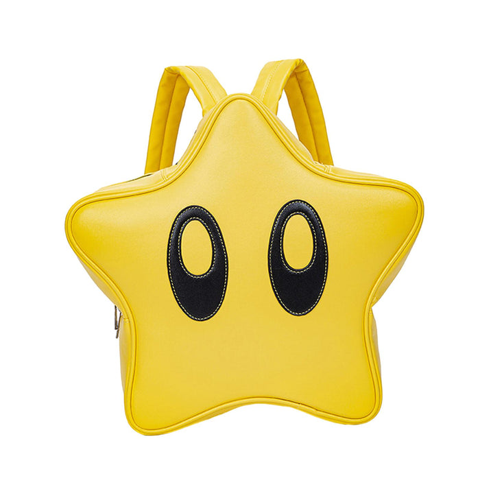 Yellow Star Backpack Cute Stylish Funny Creative Backpack for Teens Students 33x12x38cm