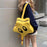 Yellow Star Backpack Cute Stylish Funny Creative Backpack for Teens Students 33x12x38cm