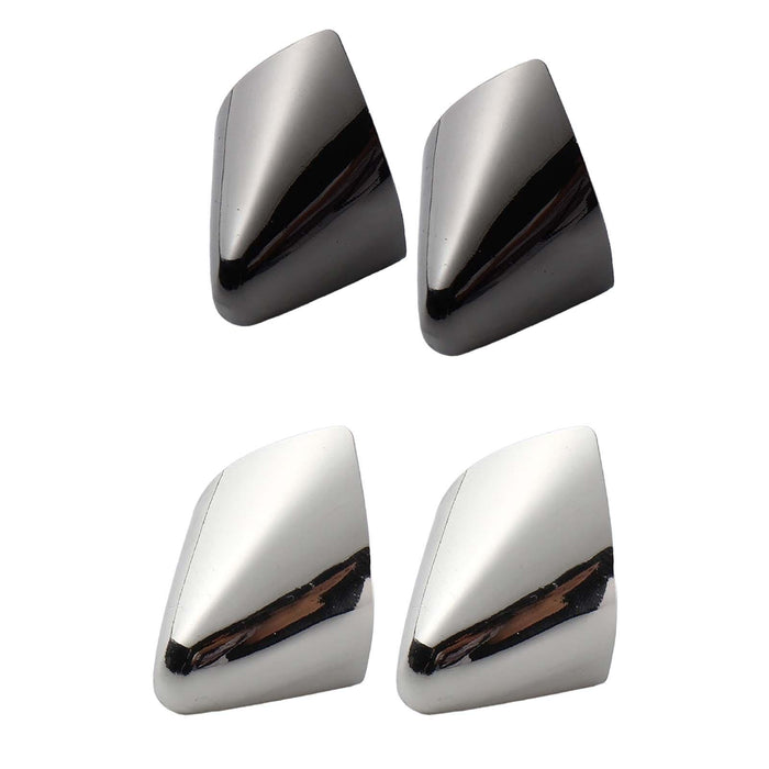 2Pcs Metal Shoes Pointed Protector Decoration Accessories High Heels Toe Cap Black