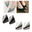 2Pcs Metal Shoes Pointed Protector Decoration Accessories High Heels Toe Cap Black