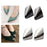 2Pcs Metal Shoes Pointed Protector Decoration Accessories High Heels Toe Cap Black