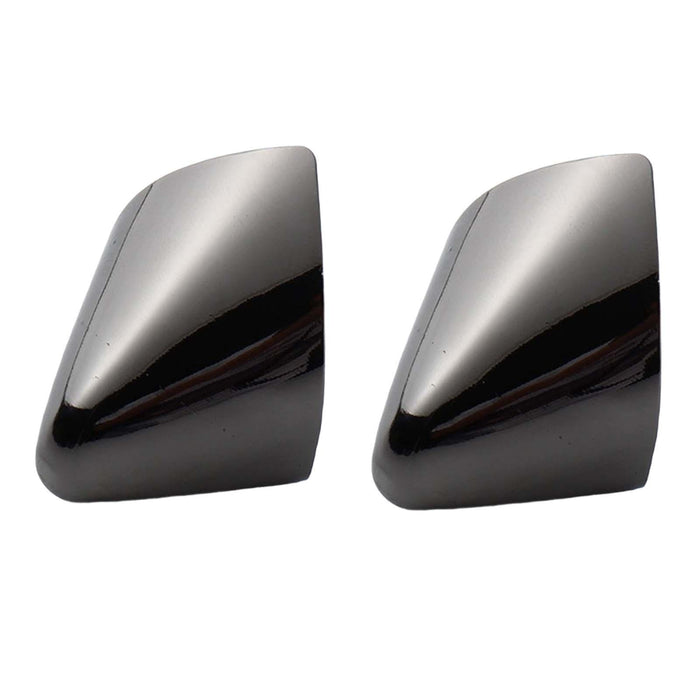 2Pcs Metal Shoes Pointed Protector Decoration Accessories High Heels Toe Cap Black