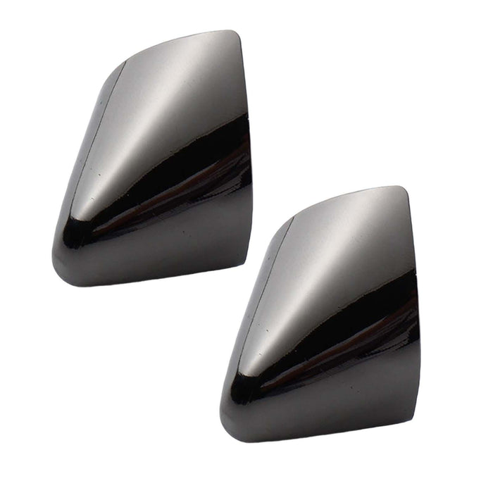 2Pcs Metal Shoes Pointed Protector Decoration Accessories High Heels Toe Cap Black