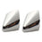 2Pcs Metal Shoes Pointed Protector Decoration Accessories High Heels Toe Cap Silver