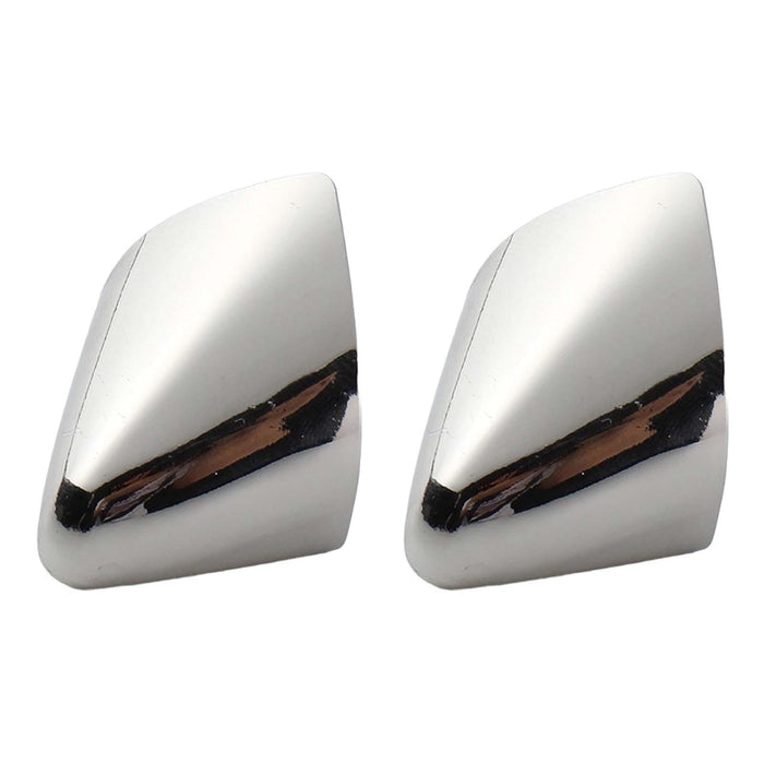 2Pcs Metal Shoes Pointed Protector Decoration Accessories High Heels Toe Cap Silver