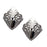 2Pcs Metal Shoes Pointed Protector Supplies Accessories Women Shoes Tips Cap silver