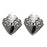 2Pcs Metal Shoes Pointed Protector Supplies Accessories Women Shoes Tips Cap silver