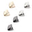 2 Pieces Metal Shoes Pointed Protector Supplies Elegant Women Shoes Tips Cap Gold