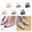 2 Pieces Metal Shoes Pointed Protector Supplies Elegant Women Shoes Tips Cap Gold