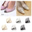 2 Pieces Metal Shoes Pointed Protector Supplies Elegant Women Shoes Tips Cap Gold