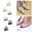 2 Pieces Metal Shoes Pointed Protector Supplies Elegant Women Shoes Tips Cap Gold