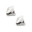 2 Pieces Metal Shoes Pointed Protector Supplies Elegant Women Shoes Tips Cap Silver